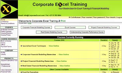 Corporate Excel Training