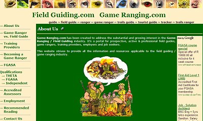Field Guiding.com Game Ranging.com